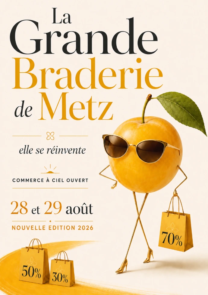 affiche de la Braderie d'été de Metz 2026